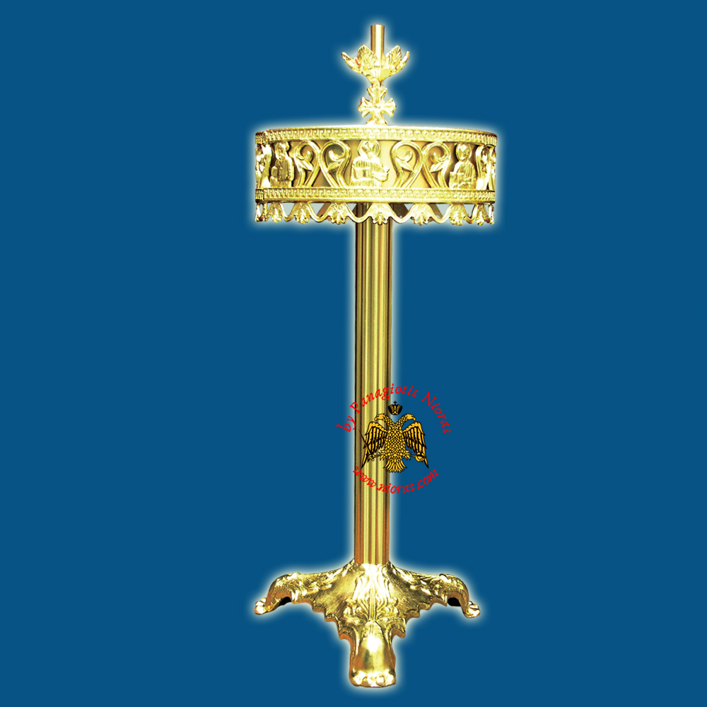 Orthodox Church Style Candelabrum Aluminum for Candles D:30x70cm
